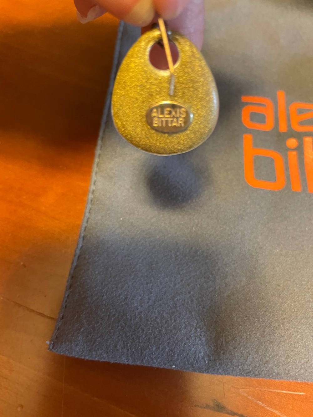 Alexis Bittar White Teardrop Earrings - Picture 4 of 5